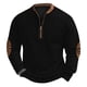 thumbnail image 2 of Blusas y camisas de manga larga con cuello redondo Sudadera con capucha de cuello redondo para hombre Jersey estampado Blusa de poliéster de manga larga para hombre, 2 of 4