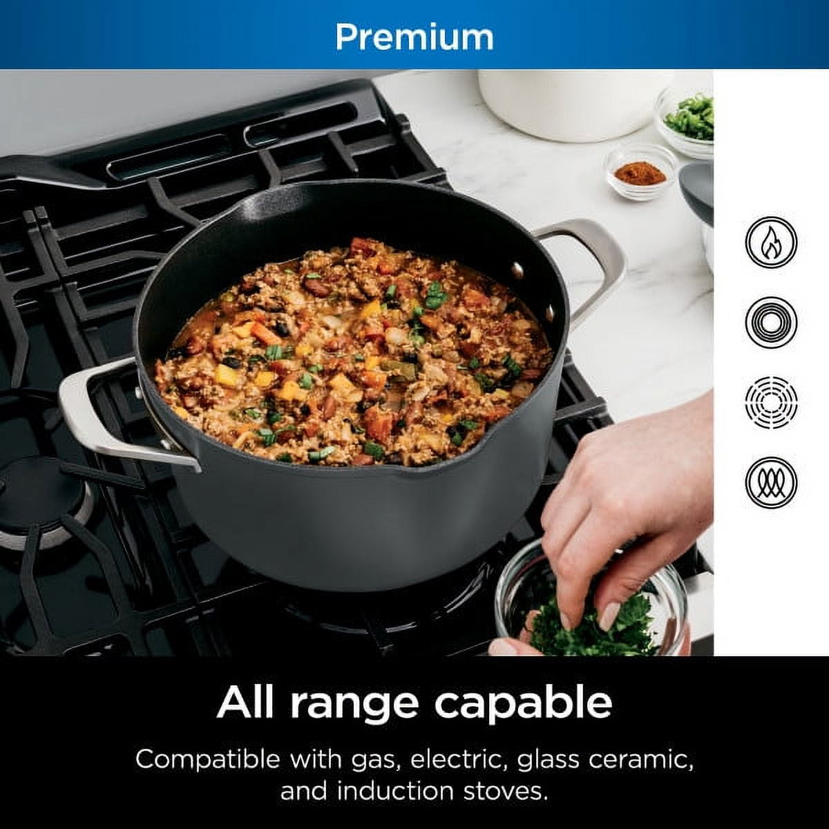 Ninja™ Foodi™ NeverStick® Premium Set PossiblePot™ Set 7-quart Smoked  Paprika 