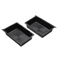thumbnail image 2 of 2 Pcs Boîte de Rangement sous le Siège, Automobile, Étanche TPE Noir Fournitures, 2 of 7