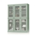 thumbnail image 4 of 100% Solid Wood 48.5" Pantry China Cabinet with Frosted Glass Doors and Adjustable Shelves, 4 of 6