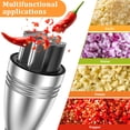 thumbnail image 4 of Wekvgz 2Pcs Food Chopper Small Manual Garlic Chopper High Efficient Mini Condiment Chopper Manual Hand Versatile Manual Garlic Chopper Safe Manual Pressed Chopper for Cooking, 4 of 10