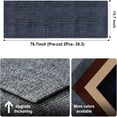 thumbnail image 2 of XIBUFE Cat Scratch Couch Furniture Protector,Adhesive Cat Scratch Pad Deterrent for Furniture,Cat Scratcher Sofa DIY Climbing Cat Scratcher Couch Protector (Light Grey,78.7X15.8Inch), 2 of 7
