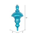thumbnail image 2 of Vickerman MT198712D 10 Po. Turquoise Candy Glitter Net Top Ornement de Finial, 2 of 2