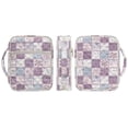 thumbnail image 2 of XYZCANDO Blooming Florals Bible Covers for Women Quilted Bible Carrying Case with Handle Lightweight Zipper Bible Cover Protective Bible Carrying Case Bag with Tote Handle, 2 of 7