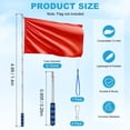 thumbnail image 3 of Uxcell 1-Pack Telescopic Handheld Flagpoles, 4.6ft/1.4m Stainless Steel Handheld Portable Extendable Flagpoles [Blue], 3 of 7