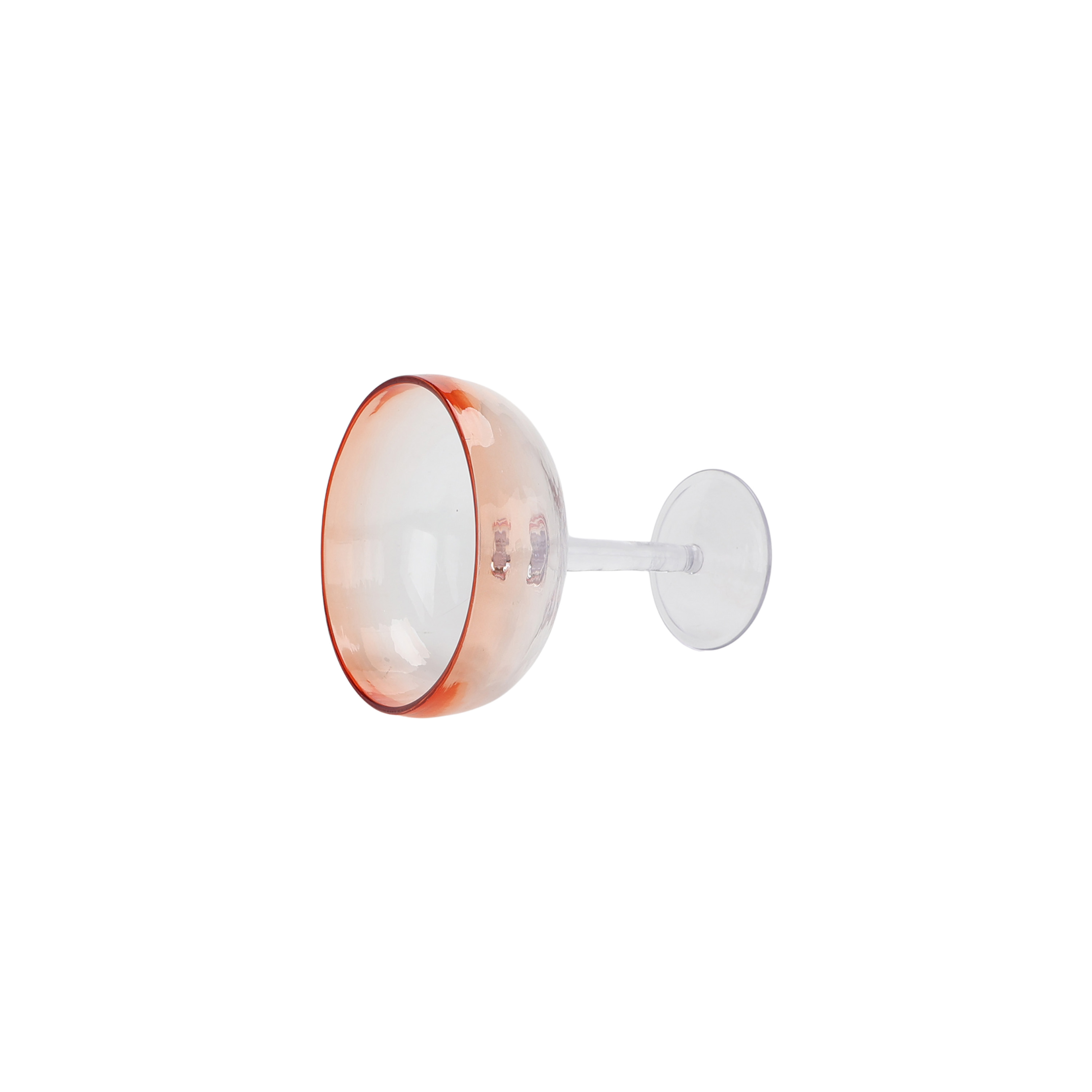 Mainstays by Becky G. & Alejandra 18-Ounce Acrylic Margarita Glass, Orange Rim