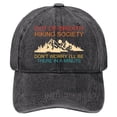 thumbnail image 1 of GDREDA Casquettes pour Hommes, Chapeau de Randonnée Amusant, Casquette de Baseball Rétro Colorée Imprimée, Casquette de Baseball Classique Ajustable, Noir, 1 of 6