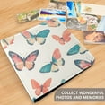 thumbnail image 4 of FORMRS 3 Ring Photo Album 4"x6" Self Adhesive Large Capacity PU Leather Cover, Colorful Butterflies, 4 of 8