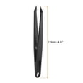 thumbnail image 2 of Unique Bargains Sticker Tweezers for Crafting Straight Pointed Tip with Spring, Black, 5 Pieces, 2 of 4