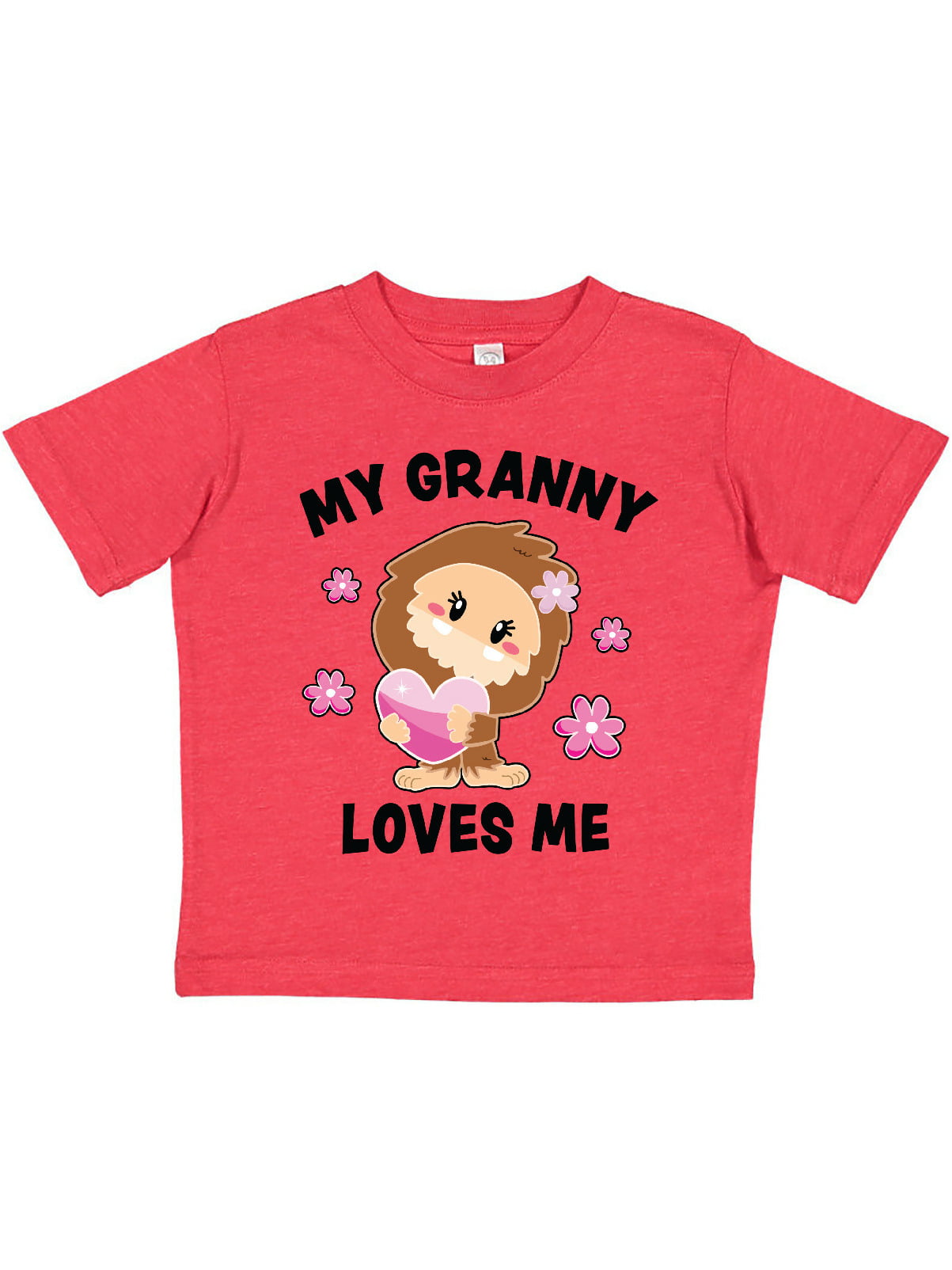 inktastic My Granpa Loves Me with Bigfoot Toddler T-Shirt 