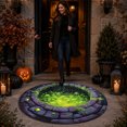 thumbnail image 3 of Halloween Theme 3D Visual Optical Floor Mat,Green Poison Swamp&Well Hole Design Non- Washable Illusion Round Rugs,for Home,Party,Trick or Treat Entry Decor, 3 of 6