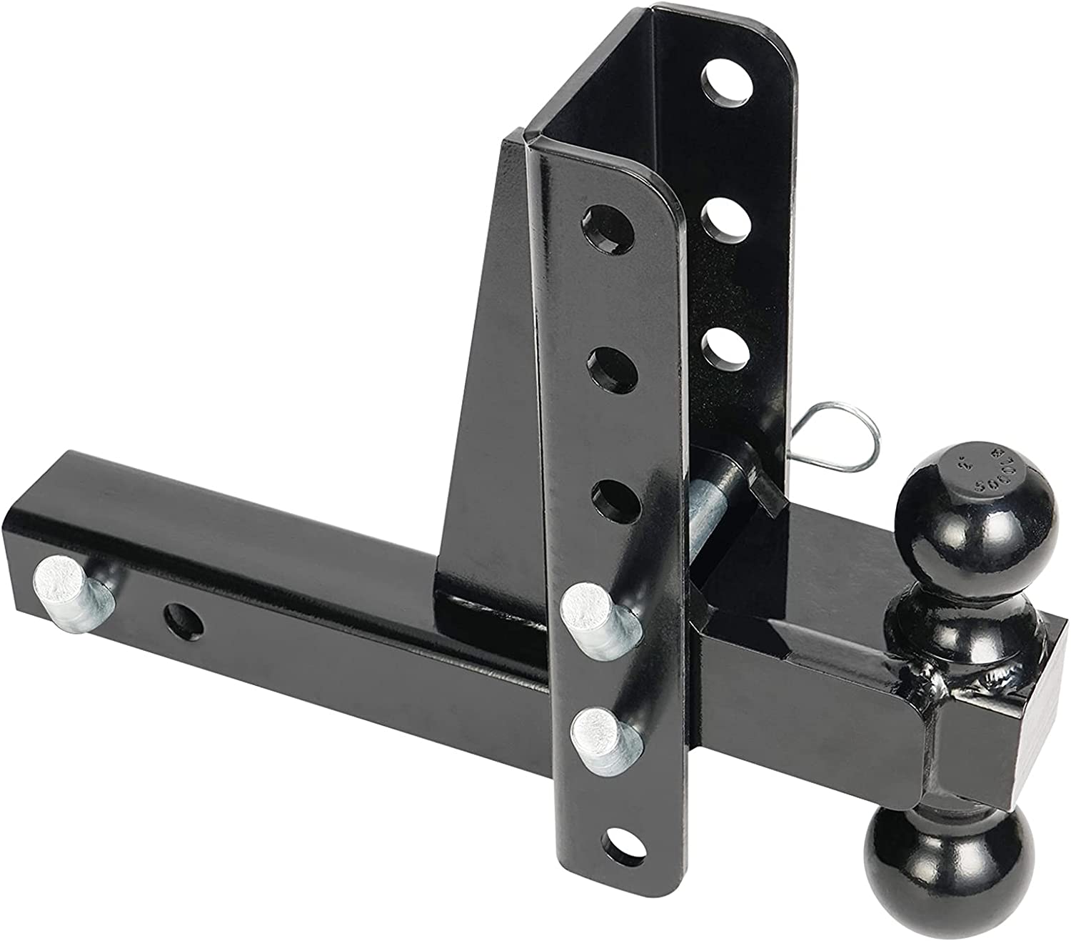 ENKERN Hitches Adjustable Trailer Hitch Ball Mount 8'' Drop/Rise with 2