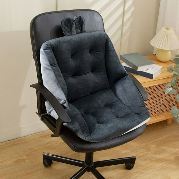 Soumake Sedentary Cushion for Office And Home Thickened Ultra Soft Bunny Ear Decor with Back Support Stress-Reducing Non-Slip Rocking Chair Cushion Car Airplanes Seat Mat