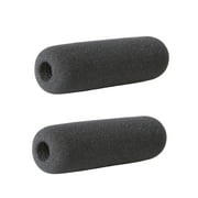 Movo F12 Foam Windscreen for Shotgun Microphones for up 12cm including the Including Select Audio-Technica, Azden, Ikegami, Panasonic, Schoeps, Shure, Sennheiser & Sony Mics (2 PACK)
