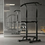 SogesPower Adjustable 83H Pull up Bar Power Tower Multifunctional Fitness Station for Home