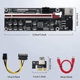 thumbnail image 2 of Pcie Riser 011 V011pro Pci E Express Pci-e 16x Riser Video Card Riser Gpu Dual 6pin Adapter Graphics Card For Mining, 2 of 5