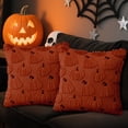 thumbnail image 5 of Sanmadrola Fall Pillow Covers 18x18 Throw Pillow Cases Set of 2 Halloween Thanksgiving Autumn Decorations Pumpkin Soft Plush Faux Fur Wool Couch Cushion Case for Sofa Bedroom Living Room Home Decor, 5 of 7