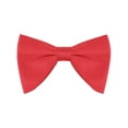 thumbnail image 1 of INSPIRAR CHIC Corbata de moño clásica de satén de color sólido para hombres en el Día del Padre para traje formal roja, 1 of 4