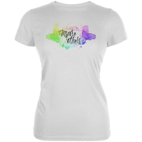 Art School Graduation Inspire Others Juniors Soft T Shirt White MD