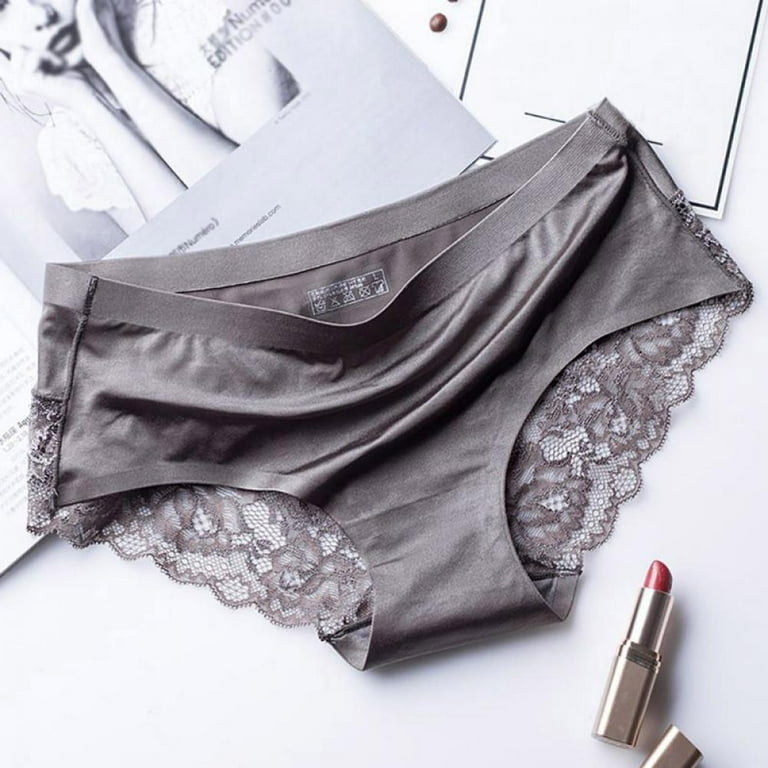 Women's Underwear Lace Bikini Panties Silky Comfy Lace Briefs Pack of 6
