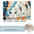 thumbnail image 2 of Cat Non-Slip Polyester Door Rugs, Kitchen Rug, Chair Mat - Machine Washable Area Floor Carpet, 2 of 6