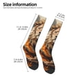 thumbnail image 2 of Yiaed Jungle Meditating Lion Print Great elasticity Adult Stockings Sports socks for Men and Women, 2 of 6