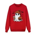 thumbnail image 5 of Aocisk Pyjama d'Halloween pour Famille avec Chandail à Manches Longues Imprimé pour Enfants Rouge Melon D\'eau 5-6 Ans, 5 of 5