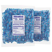 Mentos Candy, Individually Wrapped Chewy Mint, Bulk Bag, Peppermint, Party, Office, Concessions, Non Melting, 37 Ounces/385 Pieces (Bulk Pack of 2)