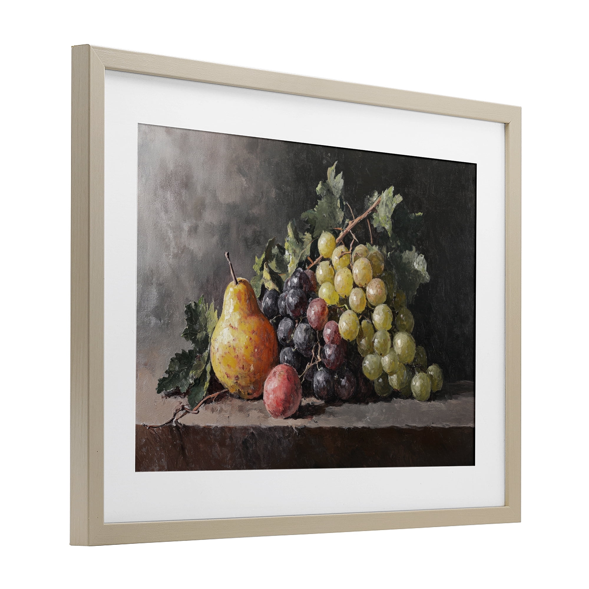 Stupell Industries Bountiful Fruit Classic Still Life Birch Framed Print Under Glass, design by Petal Prints Design