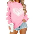 thumbnail image 6 of Vetsdori Womens Pullover Sweatshirts Tops Valentine's Days Valentine, Gifts for Girlfriend Pink Sweatshirts for Women Love Heart, 6 of 8