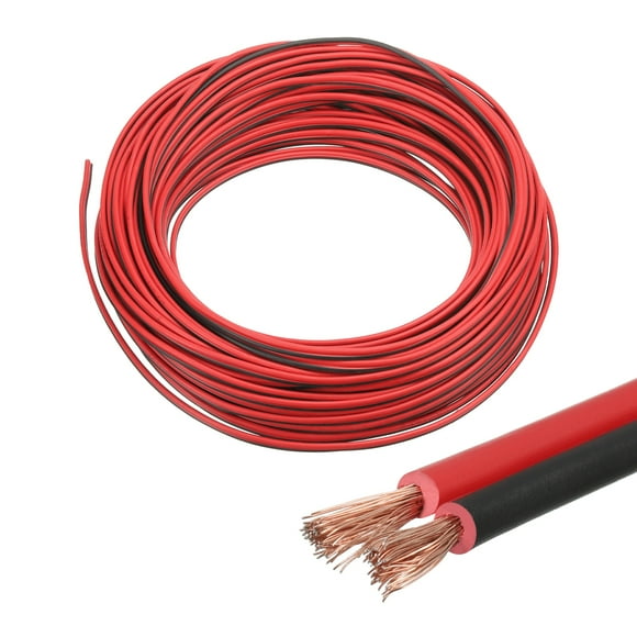 Unique Bargains 17AWG Copper Clad Aluminum Wire, 98FT/30M Electrical Wire Conductor High Conductivity 12V/24V DC LED Lighting