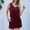 Wine, variant on Generic Women's Summer Sleeveless Solid Rompers Casual Baggy Short Jumpsuit with Pockets