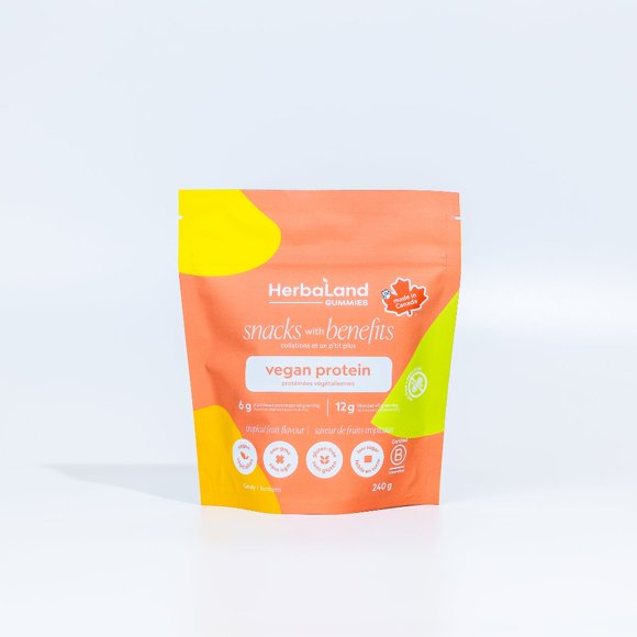 Herbaland Tropical Protein Gummies - 240g - Snacks with Benefits