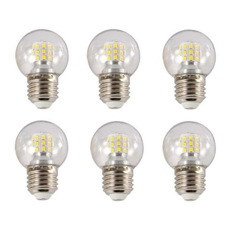Crday A15 Led Bulb G45 7w Mini Globe Candelabra For Ceiling Fan Decorative Lights E26 E27 Medium Base Ac85 265v Not Dimmable Warm White 3000k 6 Pack Canada Crday A15 Led Bulb G45 7w Mini Globe, Miniature Globe Ceiling Fan