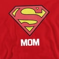 thumbnail image 2 of Popfunk Superman Super Mom Mother's Day Unisex Adult Crewneck Sweatshirt, Red, Medium, 2 of 5