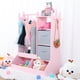 thumbnail image 5 of Almacenamiento para disfraces de niñas con luz y espejo, perchero infantil, cubo de almacenamiento y armario colgante, 5 of 6