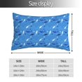 thumbnail image 2 of Fuzoiu Cute Shark Print Pillow Case with Hidden Zipper,Pillow Covers,Soft and Comfortable Pillowcase-16"x24", 2 of 6
