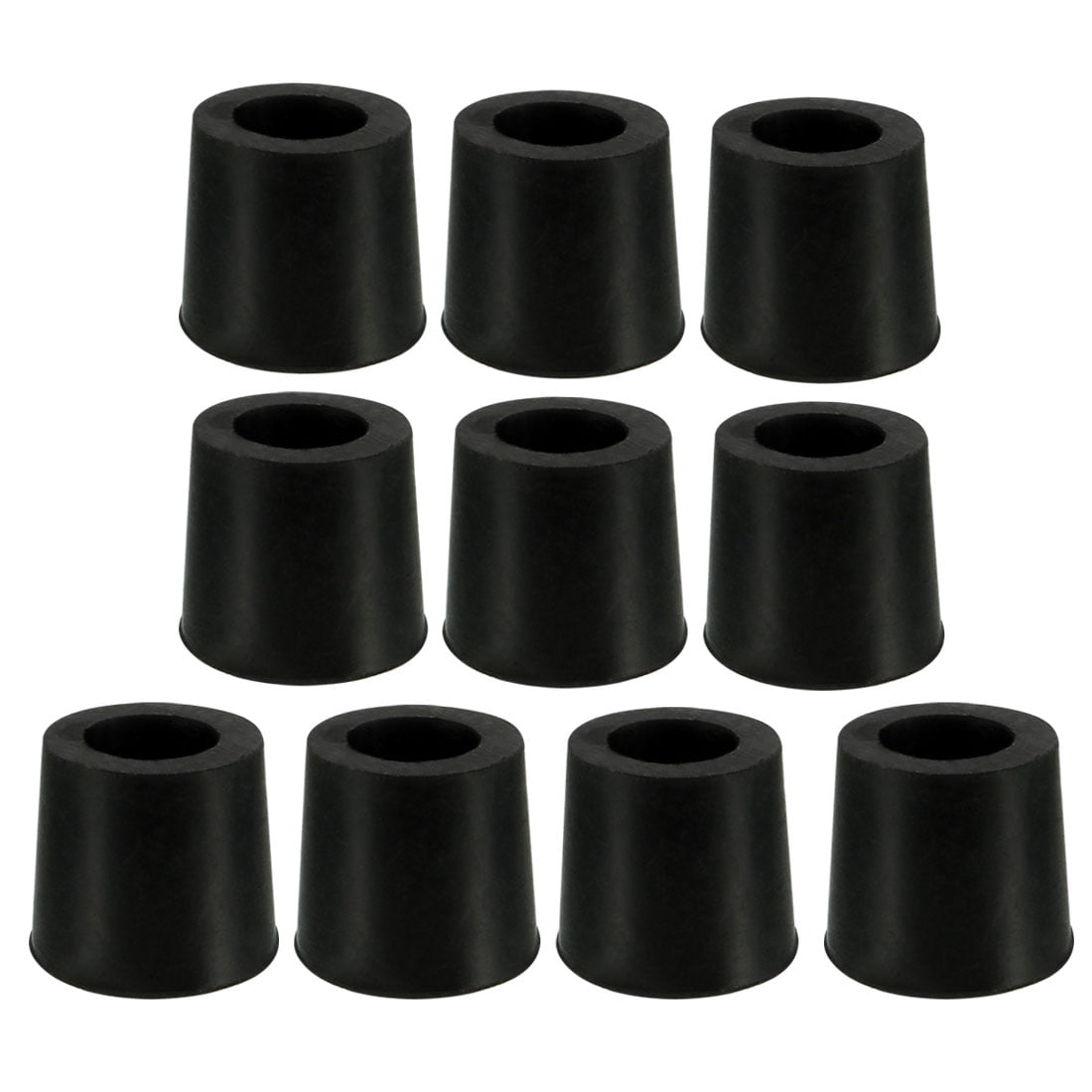 10pcs 11mm Inner Dia Conical Bumper Pad Rubber Feet 20mm x 18mm x 18mm