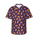 thumbnail image 1 of Fotbe Candy Corn (2) Camisa Hawaiana para Hombre Unisex – Camisa Casual de Verano con Botones de Manga Corta de Algodón y Lino,3X-Large, 1 of 7