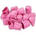 thumbnail image 4 of 20Pcs Rubber End Caps 22mm(7/8") ID Vinyl Round Tube Bolt Cap Cover Screw Thread Protector Pink, 4 of 5