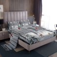 thumbnail image 1 of Erosebridal Merry Christmas Bed Sheets Set Full Size, Deer Cardinal Bird Bedding Set, Birch Tree Decor, 1 of 6