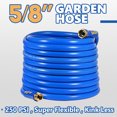 thumbnail image 4 of TOOLCY Garden Hose 100 ft with Swivel Handles, 5/8 inch Water Hose for Garden, 250 PSI Blue Polymer, 4 of 10