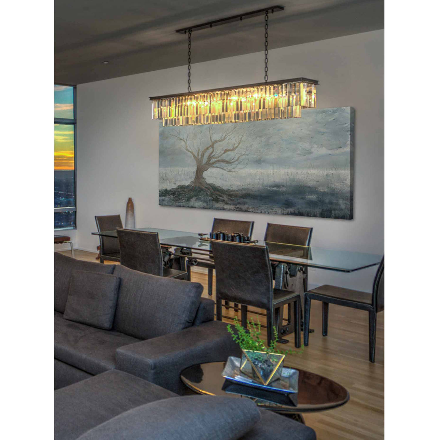 "La Place Du Maitre" Painting Print on Wrapped Canvas