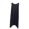 thumbnail image 2 of Qulqfy Womens Summer Maxi Peasant Long Skirts Elegant Boho Flowy Plus Size Ruched Dark Gray Skirts for Women 4XL, 2 of 5