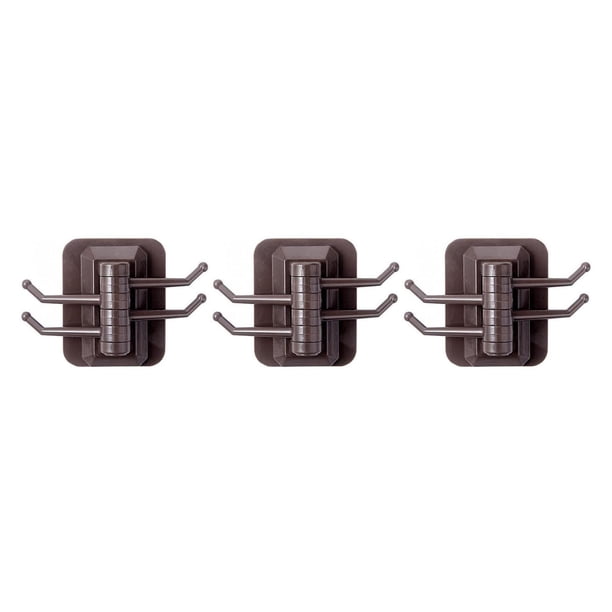 Gancho giratorio creativo de cuatro eslabones, toallero de viscosa fuerte, estante de pared para baño, perforación libre y gancho adhesivo sin rastro Wmkox8yii HFSH2021