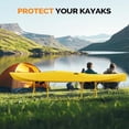 thumbnail image 3 of Portable Kayak Storage Rack, Foldable Kayak Stand, Aluminum Freestanding Storage Rack Accessories for Kayaks, Canoes & SUP Paddle Boards, 150 lbs Capacity, No Assembly, 3 of 8