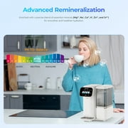 Countertop Reverse Osmosis Water Purifier with 6-Stage RO Filtration, Mineralization, and Smart Display Hydrofast B100 Ro Water Filter System