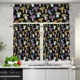 thumbnail image 5 of Mushroom Kitchen Curtain and Valances Set 3 Pack Farm Short Curtain Sets Living Room Bedroom Office Cafe Home Decor Accessories Window Treatments Drapes Tiers, 5 of 6