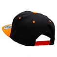 thumbnail image 3 of Basketball World Embroidered Wool Blend Classic Snapback - Black Orange OSFM, 3 of 5