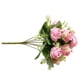 thumbnail image 3 of Simulación de flor de rosa artificial de 9 cabezas, decoración floral, ceremonia de boda, ramo de flores falsas, rosa púrpura Scienceny HA8171-01B, 3 of 6